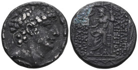 Greek SELEUKID KINGS OF SYRIA. Antiochos XI Epiphanes
Philadelphos, circa 95/4-94/3 BC. Tetradrachm (Silver), Antiochia
on the Orontes. Diademed hea...