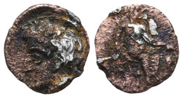 Greek , Cilicia, Incerti. AR Obol , c. 4th century BC.

 Weight:0,5 gr Diameter9,8 mm