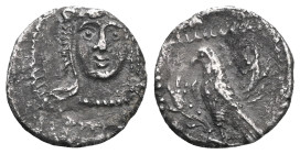 Cilicia, Uncertain mint. AR Obol. Cilicia, Uncertain mint. AR Obol. Circa 4th century BC. Facing head of Herakles, wearing lion skin / Eagle standing ...