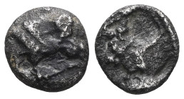 Greek Coins , obol , silver , fine.

 Weight:0,6 gr Diameter8,4 mm