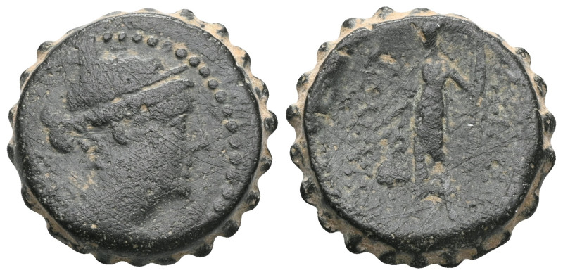 Greek SELEUKID KINGS of SYRIA. Demetrios II Nikator, 129-125 BC. Ae , Damascus. ...