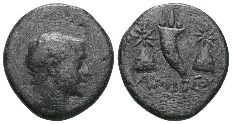 Greek Pontos. Amisos. Time of Mithradates VI Eupator circa 120-100 BC. Bronze Æ ...