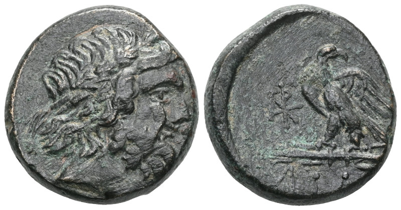 Greek Bithynia, Dia, AE 20 , ca. 85-65 BC Obv: Diademed head of Zeus right Rev: ...