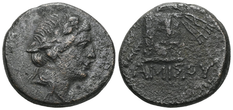 Greek Pontos. Amisos. Time of Mithradates VI Eupator circa 120-63 BC. Bronze Æ H...