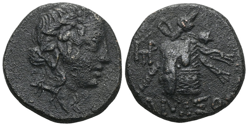 Greek Pontos. Amisos. Time of Mithradates VI Eupator circa 120-63 BC. Bronze Æ H...