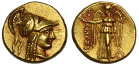 Ch XF 5/5 2/5 | Alexander III the Great c. 333 BC gold Stater lifetime issue Ex-jewelry