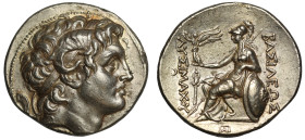 Ch AU 5/5 3/5 | Lysimachus c. 287-262 BC silver Tetradrachm Fine Style