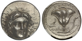 Ch AU 4/5 3/5 | Carian Islands, Rhodes c. 300-250 BC silver Tetradrachm