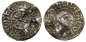 Kings of Mercia, Offa silver Penny, Portrait type, moneyer Aethelweald
