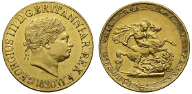 AU DETAILS | George III 1820 gold Sovereign