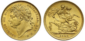 MS63 | George IV 1822 gold Sovereign