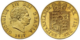 MS61 | George III 1817 gold Half-Sovereign