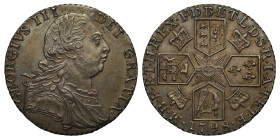 MS62 | George III Shilling 1798 Dorrien Magens issue, extremely rare