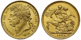 MS62+ | George IV 1821 gold Sovereign