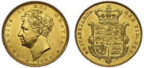 MS62 | George IV 1825 gold Sovereign Bare Head
