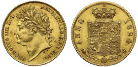AU58 | George IV 1824 gold Half-Sovereign