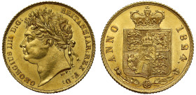 MS63 | George IV 1824 gold Half-Sovereign