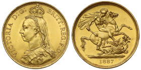 MS62 | Victoria 1887 gold Two Pounds