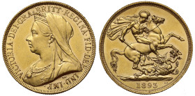 MS61 | Victoria 1893 gold Two Pounds