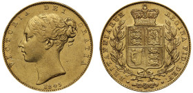 Victoria 1845 gold Sovereign