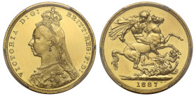 UNC DETAILS | Victoria 1887 gold proof Sovereign