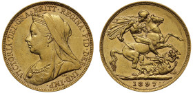 Australia, Victoria 1897-M gold Sovereign