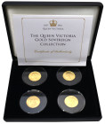 Victoria 4-coin portrait Sovereign Set