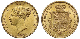 AU58 | Victoria 1859 gold Half-Sovereign