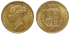 AU58 | Victoria 1861 gold Half-Sovereign