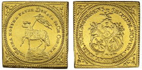 Germany, Nürnberg, Square Gold Klippe Ducat, 1700