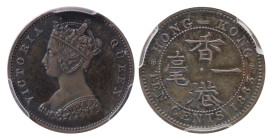 PR63 | Hong Kong, Victoria1863/33 silver proof 10-cents