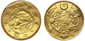 Japan, 1870 gold 2-Yen Meiji Year 3