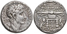 Syrien - Seleukis und Piereia: Augustus 27 v. Chr. -14 n. Chr., Seleukis und Pieria Antiochia am Orontes. Tetradrachme 4/3 Jhd. v. Chr., 14,55 g, fast...