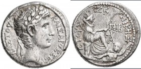 Syrien - Seleukis und Piereia: Augustus 27 v. Chr. -14 n. Chr., Seleukis und Pieria Antiochia am Orontes. Tetradrachme 4/3 Jhd. v. Chr., 14,55 g, sehr...