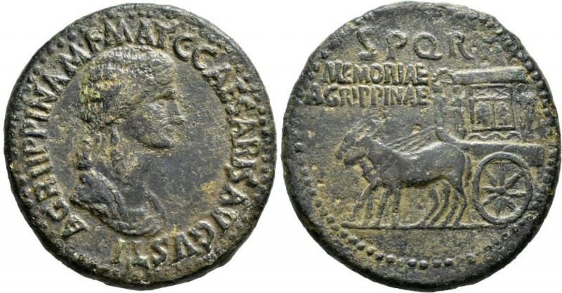 Agrippina Maior (+ 33 n.Chr.): Mutter des Caligula, Æ-Sesterz, 22,2 g, Kampmann ...