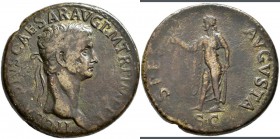 Claudius (41 - 54): Æ-Sesterz, 27,26 g, Kampmann 12.27, Cohen 85, schön-sehr schön.
 [taxed under margin system]