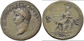 Nero (54 - 68): Æ-Seaterz, 26,78 g, Cohen 262, Exemplar der 27. Auktion Künker, leicht korrodiert, schön-sehr schön.
 [taxed under margin system]