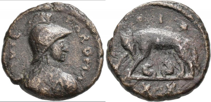 Ostgoten: Athalarich 527-ca. 530 n. Chr.: Æ- Nummis, 22,2 mm, 8,76 g, MIB I, 71b...