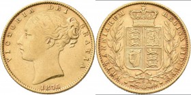 Australien: Victoria 1837-1901: Sovereign 1875 S (Sydney), KM# 6, Friedberg 11. 7,92 g, 917/1000 Gold. Kratzer, sehr schön.
 [plus 0 % VAT]