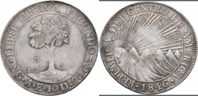 Guatemala: Zentral Amerikanische Republik: 8 Reales 1846, KM# 4, 26,87 g, sehr schön.
 [taxed under margin system]