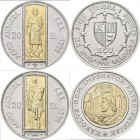 Andorra: Lot 3 Münzen: 20 Diners/ECU 1994 Peter III. von Catalonien und Aragon (KM# 100), 20 Diners/ECU 1995 Ramon Berenguer III. (KM# 106), 20 Diners...