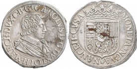 Frankreich: Lothringen, Karl IV. 1626-1634: Teston 1627, Nancy. 8,78 g. Schrötlingsfehler, Schmutzreste im Wappen, sonst vorzüglich.
 [taxed under ma...