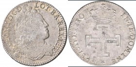 Frankreich: Lothringen, Leopold I. 1697-1729: Teston 1710, Nancy. Überprägt, Druchmesser ca. 28,5mm, 8,42 g. Flon S. 887, Nr. 64. Sehr schön - vorzügl...