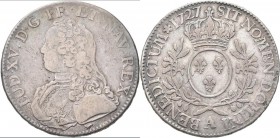 Frankreich: Louis XV. 1715-1774: Ecu 1727 A, Paris, Davenport 1330, Gadoury 321, 29,28 g, fast sehr schön.
 [taxed under margin system]