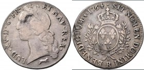 Frankreich: Louis XV. 1715-1774: Ecu 1764 R, Orléans, Gadoury 322, Davenport 1331, 28,91 g, schön-sehr schön.
 [taxed under margin system]