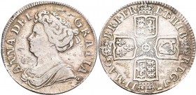 Großbritannien: Anne 1702-1714: Shilling 1711, London, KM# 523.1, sehr schön.
 [taxed under margin system]