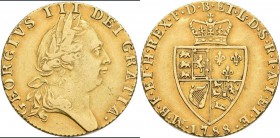 Großbritannien: Georg III. 1760-1820: Guinea 1788, London, 5. Typ, Friedberg 356, Seaby 3729, KM#609, 8,31 g, sehr schön.
 [taxed under margin system...