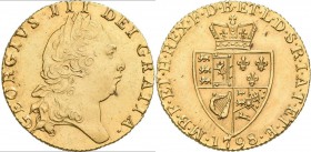 Großbritannien: Georg III. 1760-1820: Guinea 1798, London, 5. Typ, Friedberg 356, Seaby 3729, KM#609, 8,39 g, vorzüglich.
 [taxed under margin system...