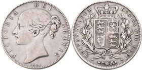 Großbritannien: Victoria 1837-1901: Crown 1845, Davenport 105, 27,97 g, sehr schön.
 [taxed under margin system]