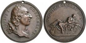 Italien: Bracciano, Livio Odescalchi 1652-1713: Bronzemedaille o.J. (1697) von Ferdinand von St. Urbain (S. VRBANI OP) auf die Übernahme des Herzogtum...